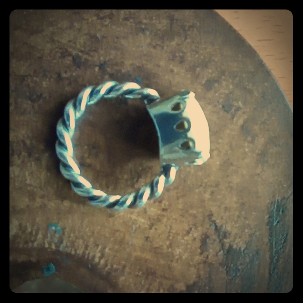 Silver Ring with Opalescent Stone